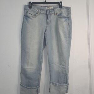 Light Blue Cropped Women's Jeans